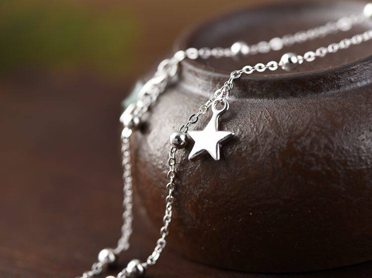 Bracelet de cheville Femme OTHER   en Argenterie - Ref 3103807 Image 18