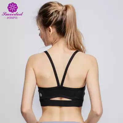 Shuimuyi nylon spring and summer short-sleeved new sports bra yoga suit fitness suit beauty back shockproof vest 5189