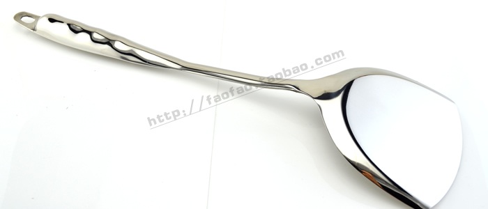 Thìa inox nấu ăn xẻng dụng cụ nhà bếp Hàn Quốc dày chống trượt chống vảy chống dính nồi inox