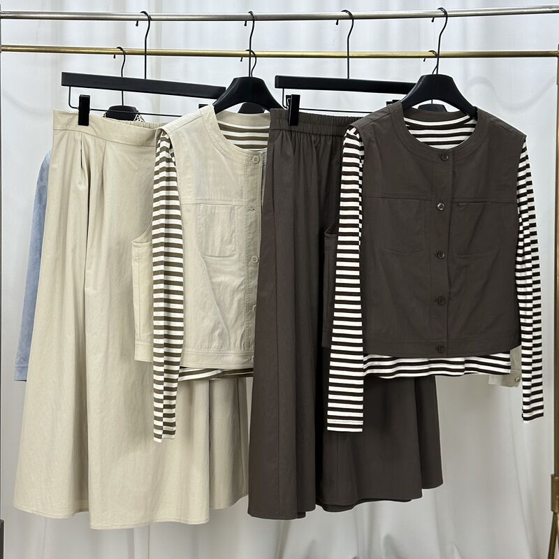 High-End Workwear Vest and Skirt Suit for Women, Fashionable Suit, 2026 Spring and Autumn New Style Three-Piece Set