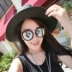 Kính râm cho nam và nữ đeo mí mắt sau phẫu thuật chống nắng kính mắt thời trang Kính râm