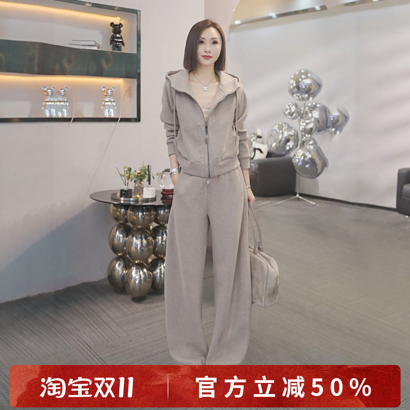 Xivi【Qianxu Jianxun】2026 Autumn New Self-Heating Puffed Blended Cashmere Casual Suit S2724