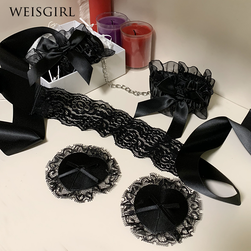 (Series) Mask Sexy Uniform Temptation Suit Lace Mysterious Blindfold Princess Cosplay Accessories Props