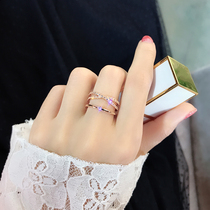 Japanese and Korean hipster student ring Female net red personality ring tail ring Chic cold wind open joint ring Index finger ring