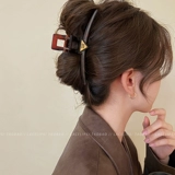 Высокая заколка-крабик, акула, заколка для волос, акриловые большие шпильки для волос, аксессуар для волос, простой и элегантный дизайн, изысканный стиль