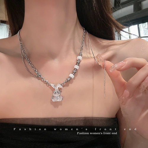 Милое ожерелье, дизайнерская цепочка до ключиц, коллекция 2022, популярно в интернете