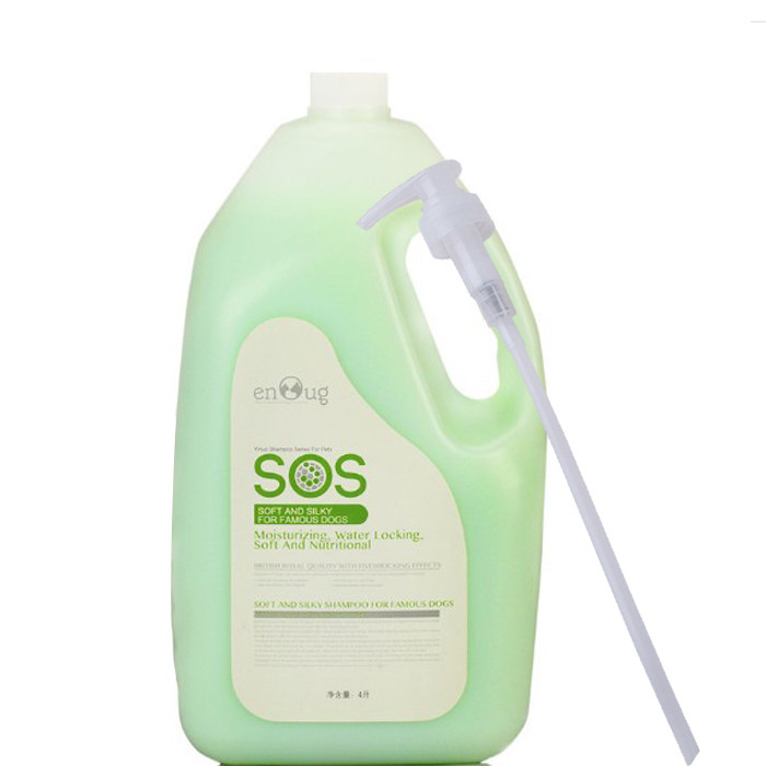 Yinuo SOS moisturizing and smooth shampoo golden hair side shepherd smooth hair bath liquid Samoyed chow lion ancient shepherd dog anti-knotting 4L