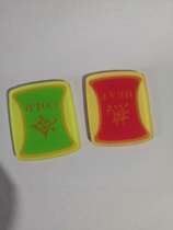 Customized hot and cold faucet sign acrylic hot and cold label Hotel hotel bathroom logo map is in stock