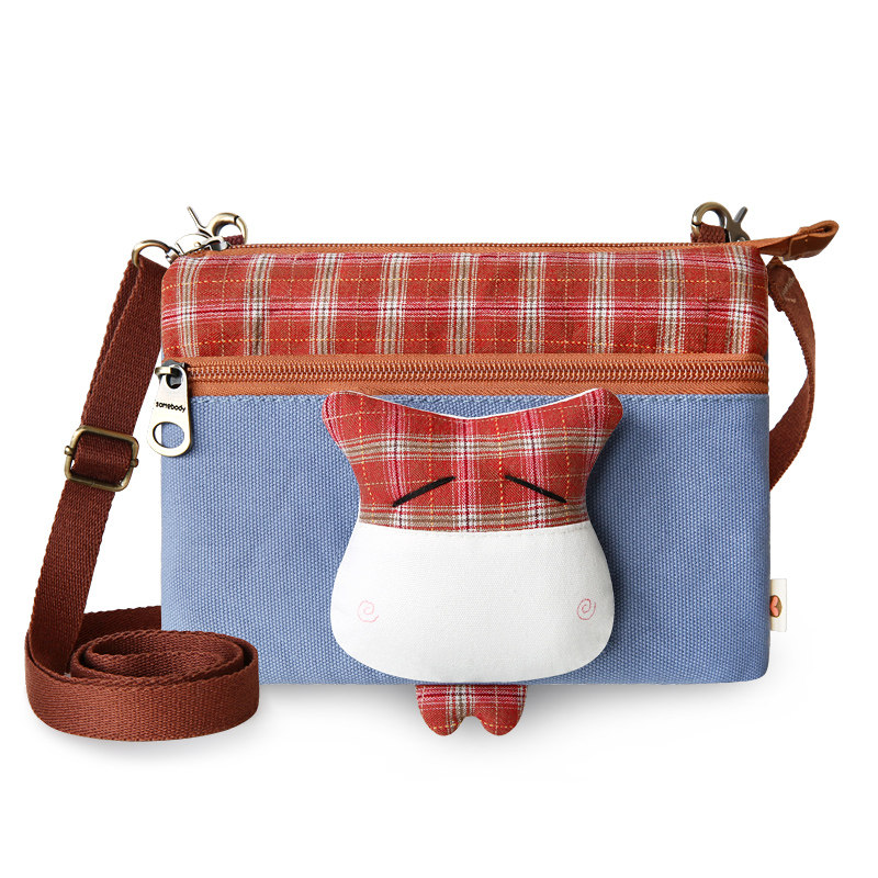 Three-color patch iPad mini4 protective case 2018 new tablet mini2 canvas mini diagonal bag