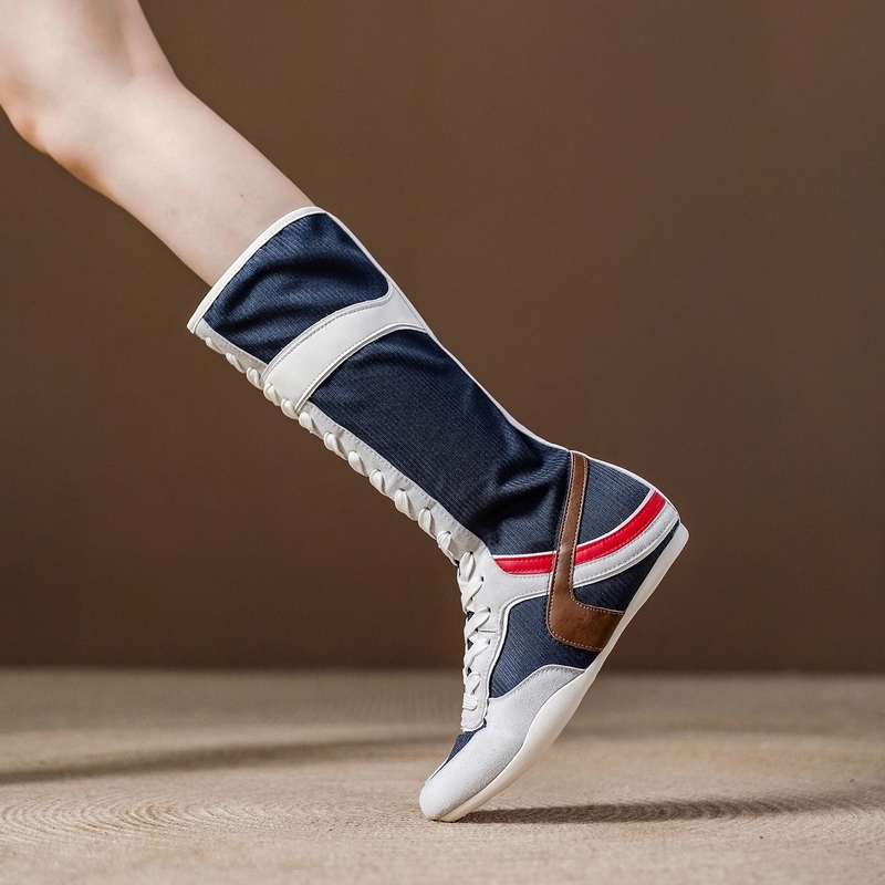 Lulucozy Designer Collaboration Casual Flat Martin Boots German Training Height-Increasing High-Top Boxing Boots Long Boots Lulucozy Designer Collaboration Casual Flat Martin Boots German Training Height-Increasing High-Top Boxing Boots Long Boots