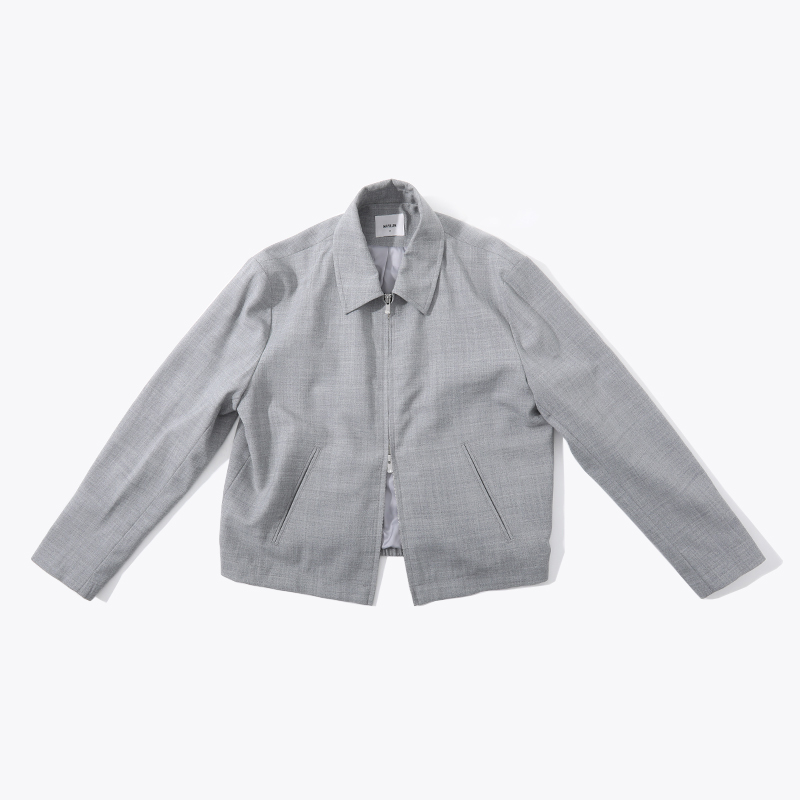 Muslun All-Wool Lapel Jacket Imported from Australian Wool Excella Zipper Jacket