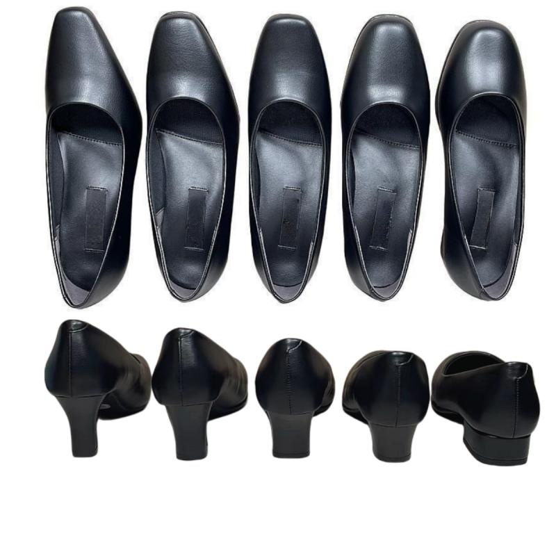 Flight Attendant Work Shoes, Soft-Soled, Comfortable Women's Shoes for Working, Standing for Long Periods Without Tiring the Feet, Black High-Heeled Shoes, Feminine Style, Commuting Shoes