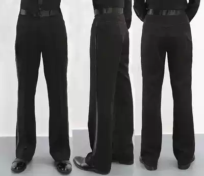 Male side strip dance pants Latin dance national standard dance social dance square dance pants competition practice dance pants practice dance pants