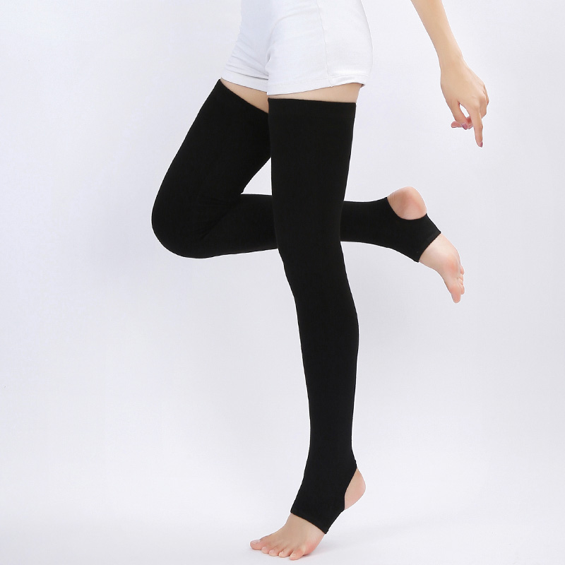 Legguard socks female cashmere knee socks spring and summer breathable long knitting and sun protection and slip leg cover