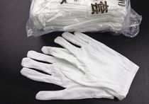 Work gloves QC pull frame white cloth gloves Pure cotton elastic work etiquette protective gloves Pure cotton