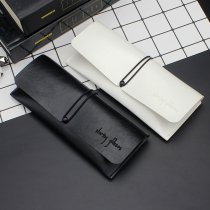 Sun glasses glasses case large men and women portable simple retro leather soft myopia glasses soft bag glasses bag