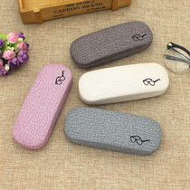 New near-view eye mirror box sunglasses ink mirror box male style womens iron retro portable personality Old flower mirror box