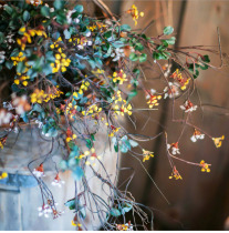 Hipster starry small flower hanging vine simulation plant hanging winding vine flower art design landscape decoration embellishment