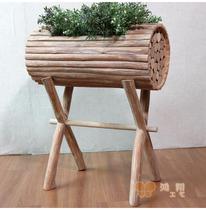 Solid wood flower slot flower stand pastoral wood flower frame solid wood decorative flower stand flower stand flower box decoration shop decoration wood flower stand