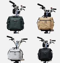 Spot Korean PracticoArte small cloth folding head bag pig nose bag front handlebar bag large capacity and light