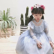 61 Childrens Festival Skirt Cake Dress 5-7-8-10 Year Old Girl Princess Dress 2021 New Foreign Air Summer Gown