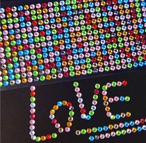 Acrylic diamond stickers crystal color diamonds childrens album kindergarten growth manual production material DIY album decoration