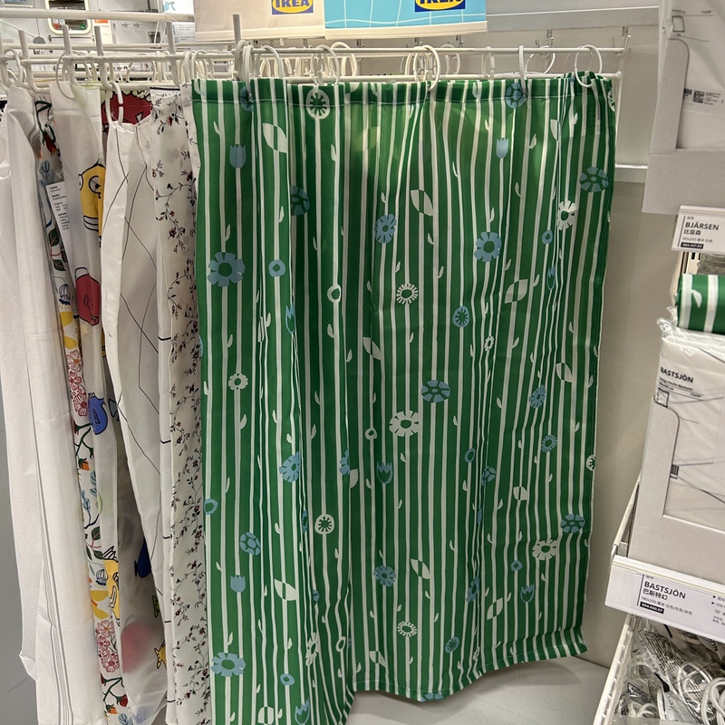Ikea Burbudya Shower Curtain Waterproof and Mildew-Proof Bathroom Curtain Bathroom Door Curtain Rod Shower Partition Ikea Burbudya Shower Curtain Waterproof and Mildew-Proof Bathroom Curtain Bathroom Door Curtain Rod Shower Partition