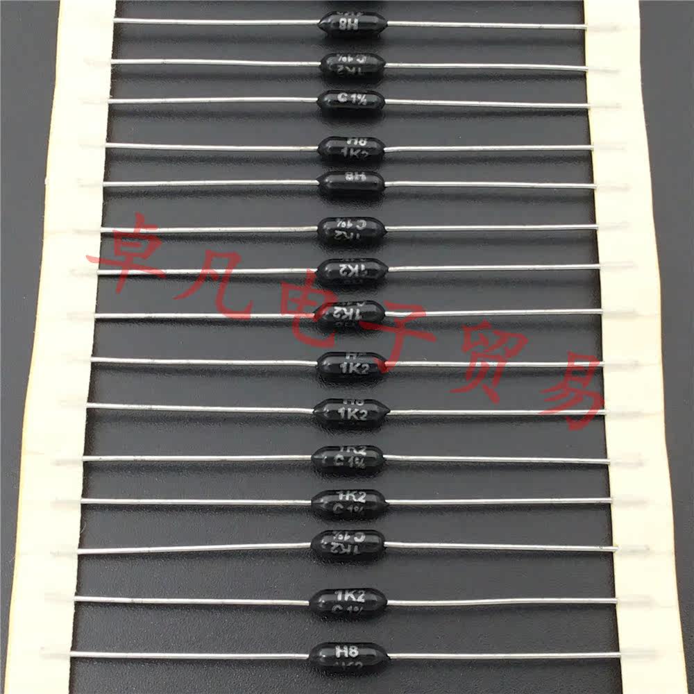 UK 1 2K 0 25W Holco H8 1 4W Metal Film Resistor Henkel 1K2