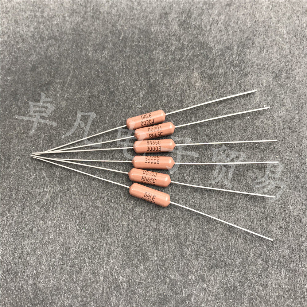 American DALE 300R 2W RN65C 0 1% metal film resistor VISHAY 3000B