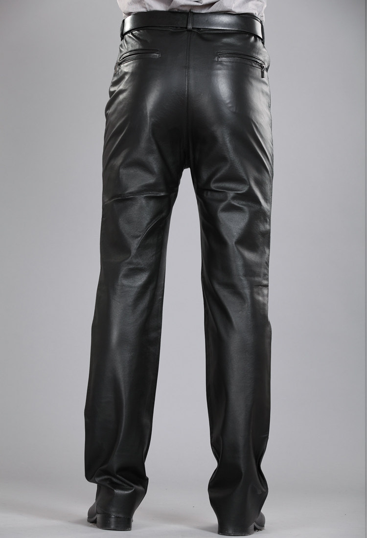 Pantalon cuir homme droit pour hiver - Ref 1482689 Image 9