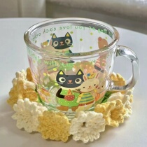 Lily of the valley coaster diy material package handmade gift knitting crochet crochet to pass the time boring handmade relief