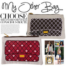 Classic work Super love spoof big name my other bag canvas clutch cosmetic bag two models