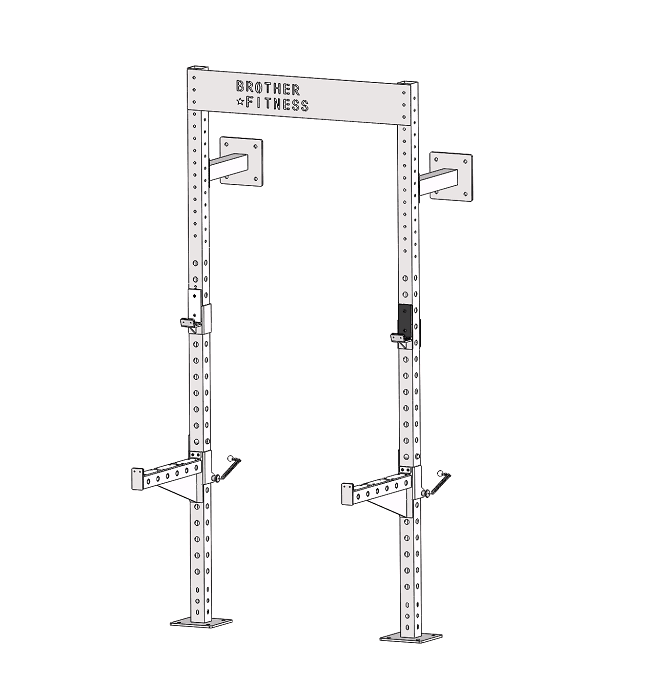 CROSSFIT RIG squat rack against wall