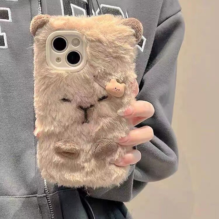 Plush Bear Cartoon Pendant Suitable for Samsung At-M130 Phone Case A24/A34/A14/Xcover5 Female Model A54 Cute A73 Soft A23/A32 Anti-Drop A15/A25/A35/A55 Sam Plush Bear Cartoon Pendant Suitable for Samsung At-M130 Phone Case A24/A34/A14/Xcover5 Female Model A54 Cute A73 Soft A23/A32 Anti-Drop A15/A25/A35/A55 Sam