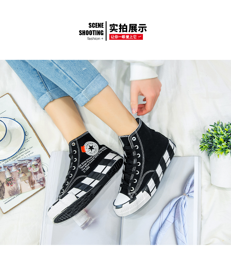 Giày vải cao cấp của phụ nữ xu hướng mới độc đáo graffiti vẽ tay mùa hè hip-hop đôi giày nam khâu màu tương phản - Plimsolls mẫu giày thể thao nữ đẹp