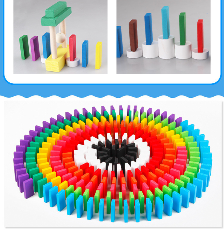 Trò chơi domino vui nhộn 1000 miếng trẻ em Câu đố xây dựng khối bé trai và bé gái bộ xếp hình cho bé