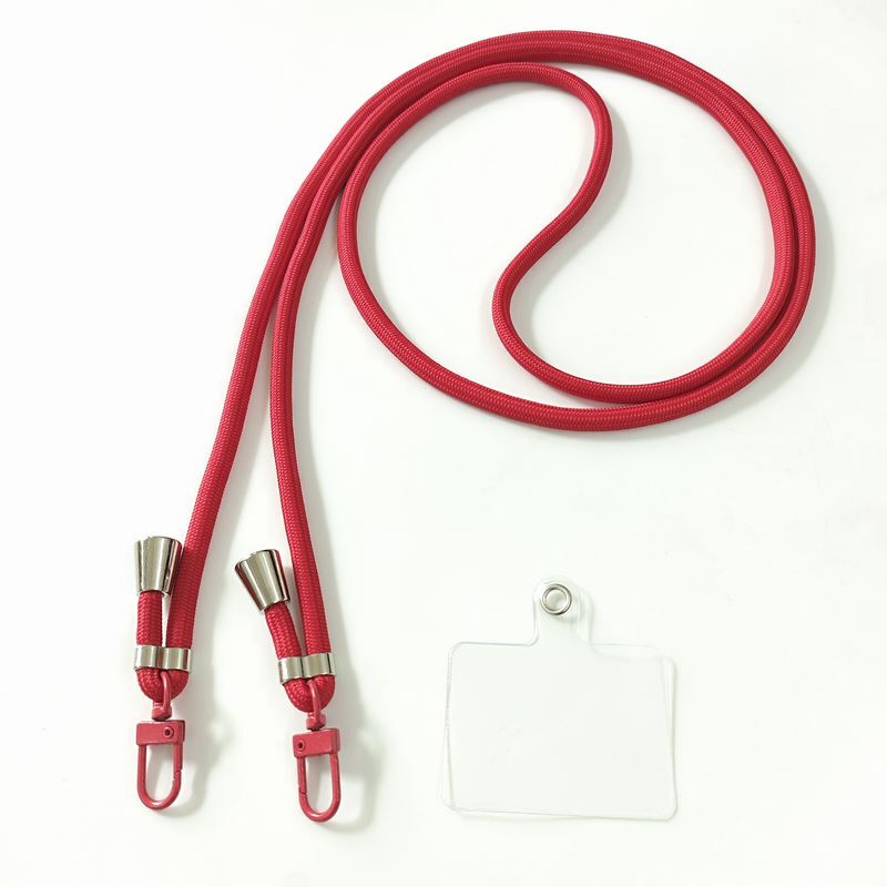 Trendy Solid Color Phone Crossbody Strap Versatile Phone Chain Bag Strap Adjustable Woven Rope Double Hook Unisex Clasp