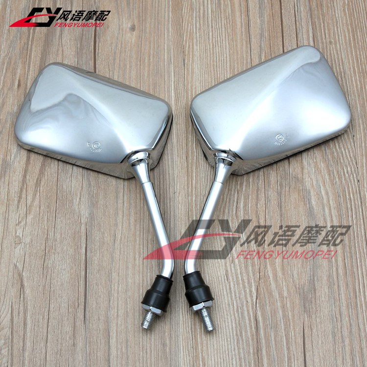 Honda CB400 CB-1 Wasp nhỏ 250 VTR250 CB750 CB1300 Gương chiếu hậu dạng que dày mạ điện - Xe máy lại gương kinh chieu hau
