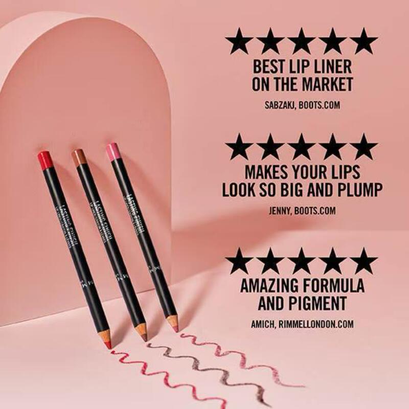 British Affordable Makeup Brand Rimmel Long-Lasting 8-Hour Lip Liner, Long-Lasting, Silky and Smudge-Proof British Affordable Makeup Brand Rimmel Long-Lasting 8-Hour Lip Liner, Long-Lasting, Silky and Smudge-Proof