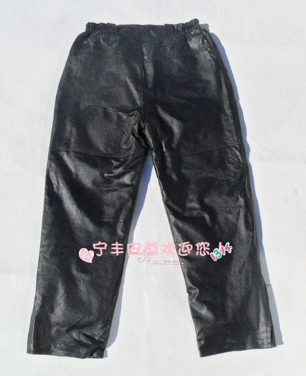 Pantalon cuir homme droit pour hiver - Ref 1482089 Image 16