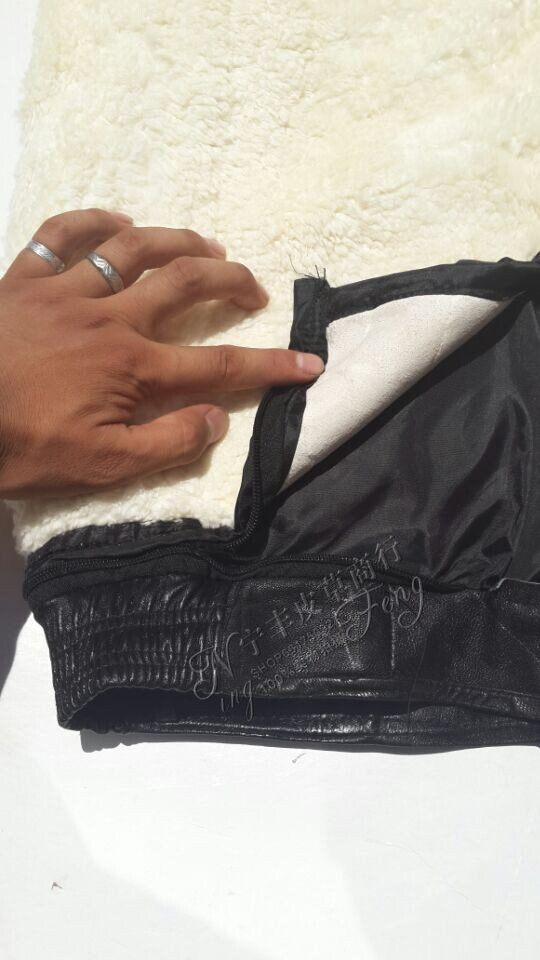 Pantalon cuir homme droit pour hiver - Ref 1483650 Image 11