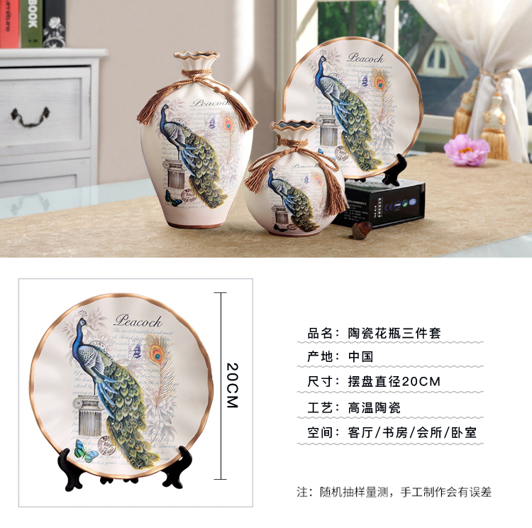 Châu Âu sáng tạo hiện đại thủ công nhà trang trí văn phòng quà tặng bình hoa trang trí phòng khách trang trí nhà cửa