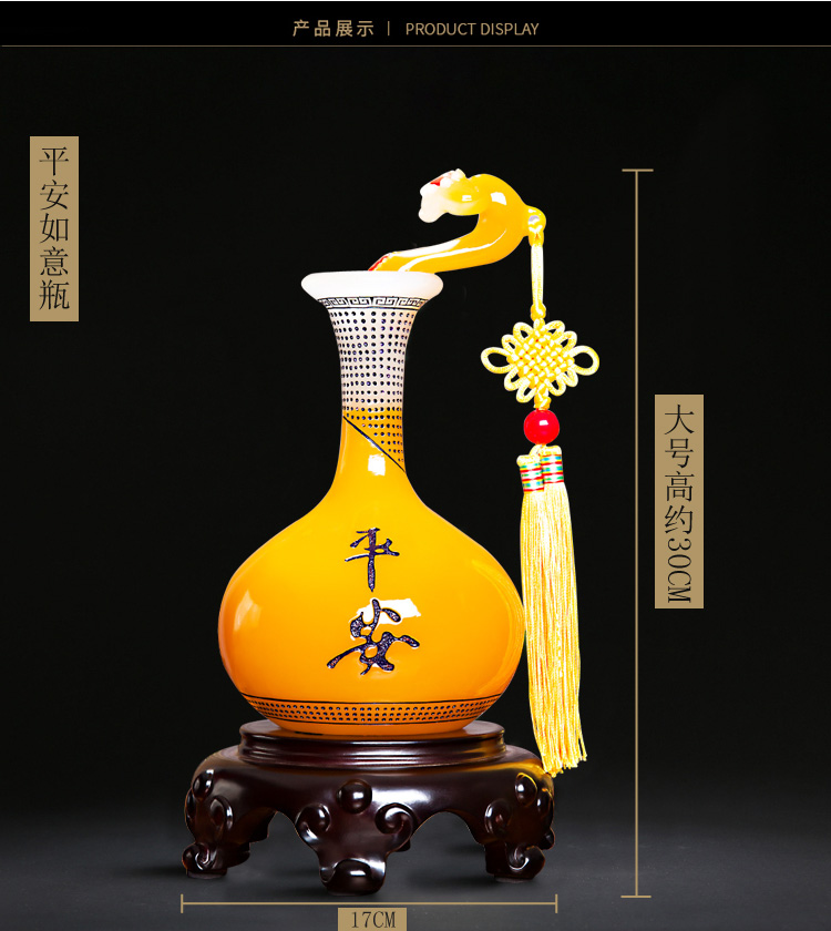 Jingdezhen gốm thủ công nhà phòng khách tủ rượu sáng tạo trang trí nội thất hiện đại đồ trang trí quà cưới trang trí phòng khách