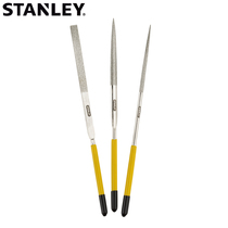 American Stanley 3-piece set of diamond files 4*160mm flat head pointed file 22-323-23