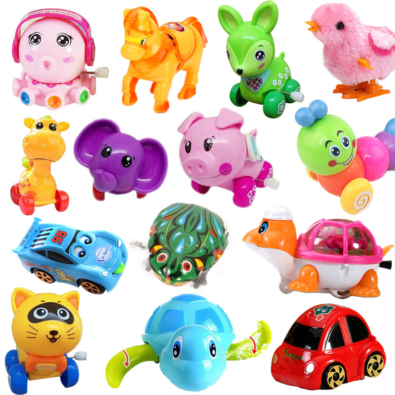 Baby showing up creative cartoons on chain flip small toys hairpin toys children's creative toys