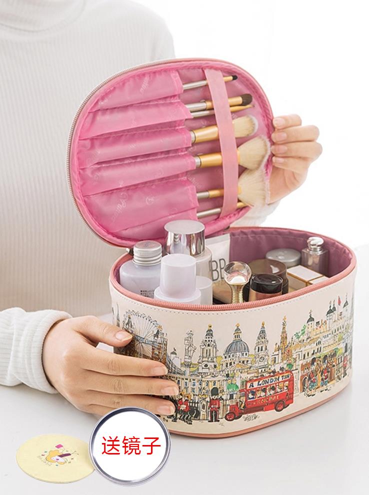 Japanese cute tools makeup brushes fashion cosmetic bag Western style portable portable box temperament storage bag in the bag