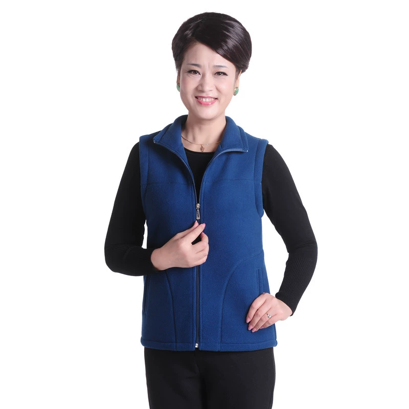 Áo len nữ trung niên áo len lông cừu mẹ tải mùa thu và mùa đông áo lông cừu