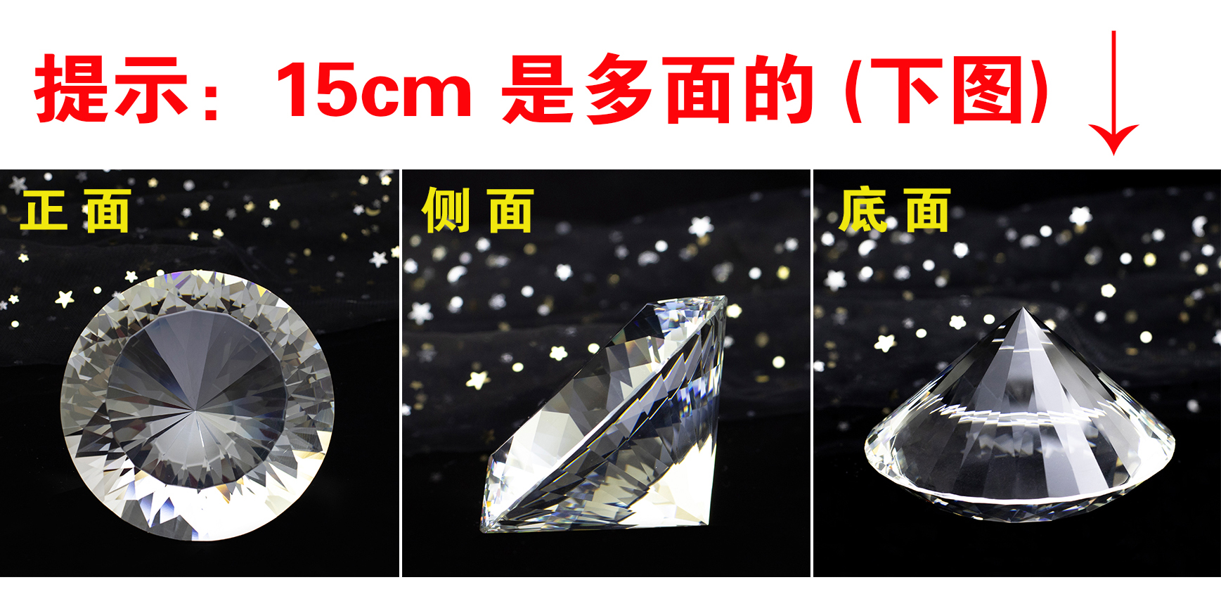 Crystal Diamond Công cụ làm móng Đạo cụ Trang trí Thủy tinh Kim cương Lớn Trang trí Handmade Trang sức Chụp ảnh Chụp nền - Công cụ Nail dụng cụ sơn gel