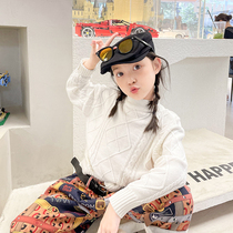 Filifys wardrobe girl sweaters 2021 fall new CUHK childrens pure cotton fashion childrens clothing for children