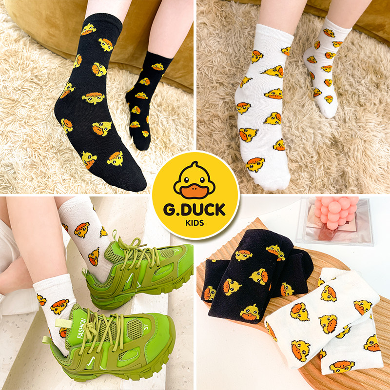 Girls socks cartoon medium and long edition warm fashion soft and cute girls stockings with children's socks tide